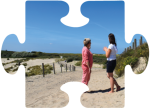 Puzzelstuk wandelen